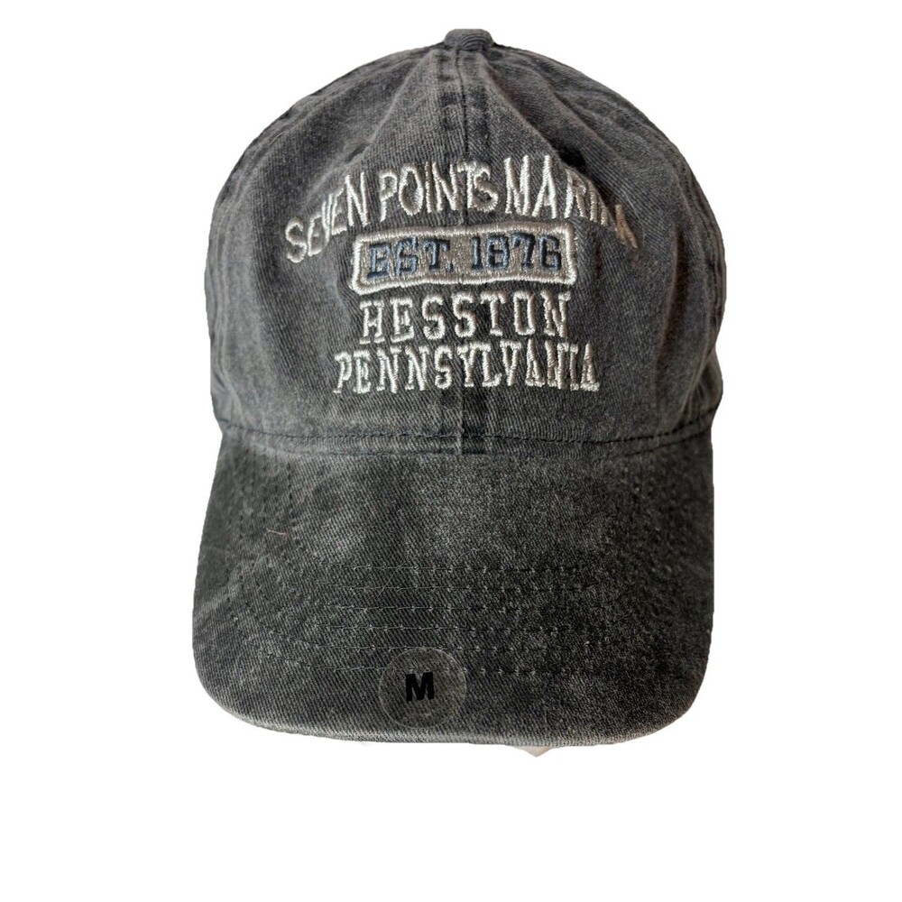 Seven Points Marina Heston PA Raystown Lake Strap Adjustable Hat 100% Cotton NWT